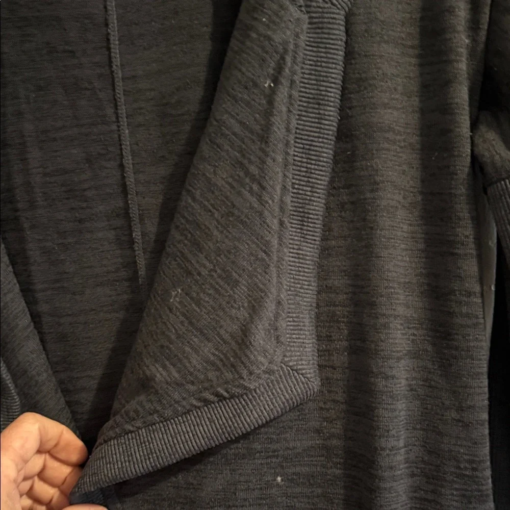 Athleta Charcoal Gray Hooded Open Front Jacket XSmall - Picture 4 of 10